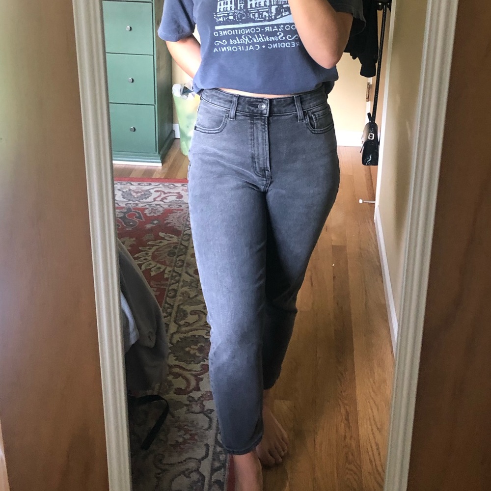 American Eagle Black mom jeans